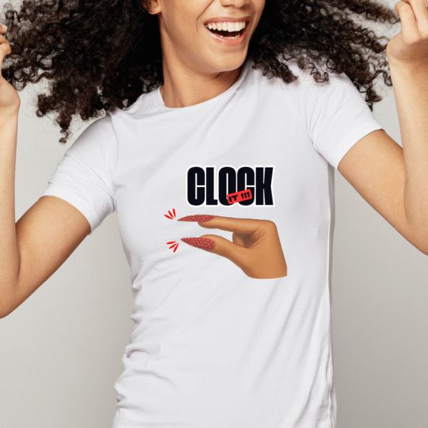 Clock It- Softstyle T-Shirt | Trendy Graphic Tee for Fashion Lovers, Fun Gift for Friends & Family, Casual Wear, Birthday, [...] - Image 2